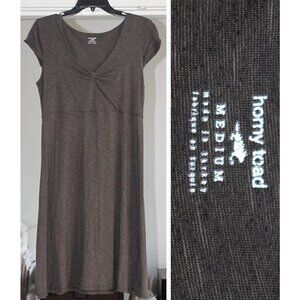 Horny Toad (Toad & Co)  - Rosemarie A-Line Dress in Bark Brown - size Medium